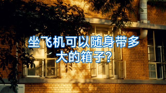坐飞机可以随身带多大的箱子?