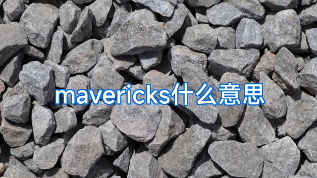 mavericks什么意思