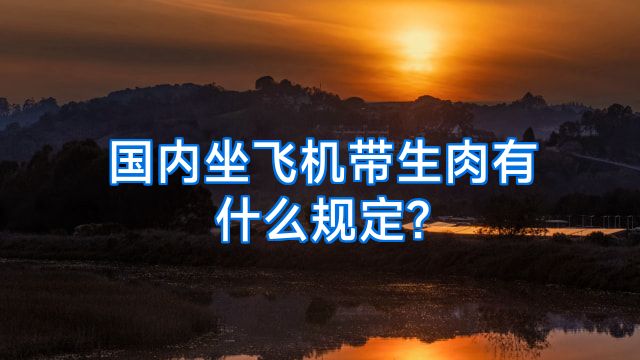 国内坐飞机带生肉有什么规定?