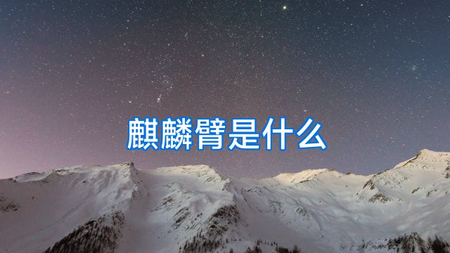 麒麟臂是什么