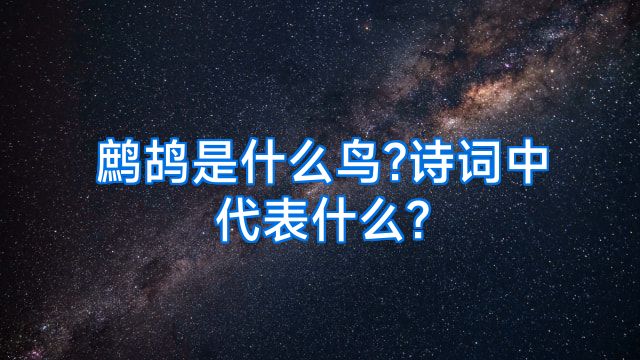 鹧鸪是什么鸟?诗词中代表什么?