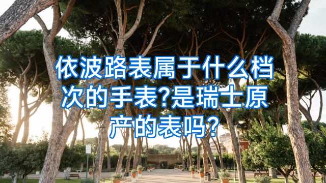 依波路表属于什么档次的手表?是瑞士原产的表吗?