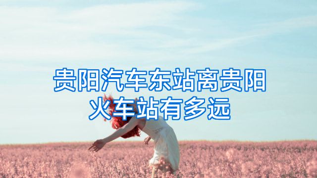 贵阳汽车东站离贵阳火车站有多远