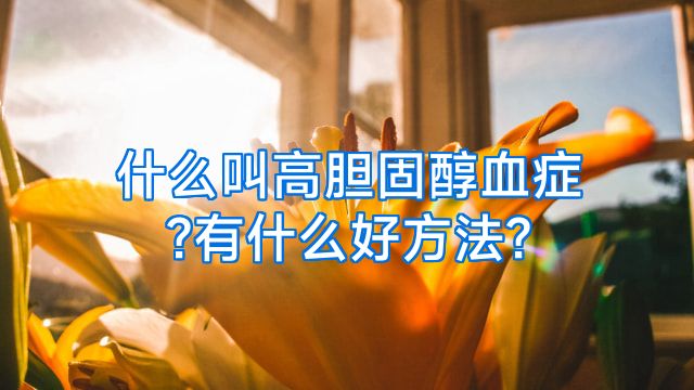 什么叫高胆固醇血症?有什么好方法?