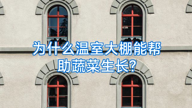 为什么温室大棚能帮助蔬菜生长?