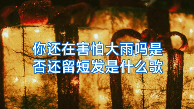 你还在害怕大雨吗是否还留短发是什么歌