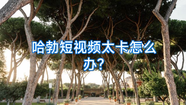 哈勃短视频太卡怎么办?