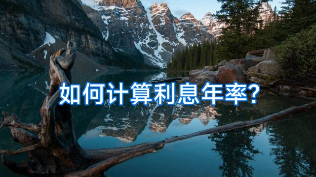 如何计算利息年率?