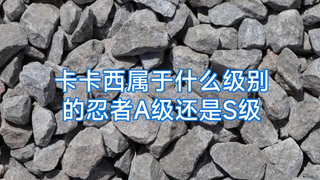 卡卡西属于什么级别的忍者A级还是S级