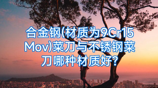 合金钢(材质为9Cr15Mov)菜刀与不锈钢菜刀哪种材质好?