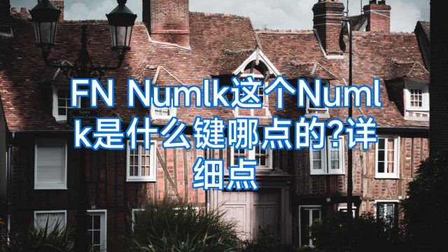 FN Numlk这个Numlk是什么键哪点的?详细点