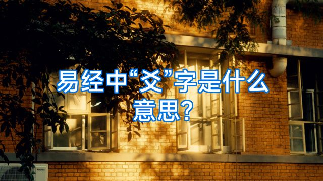 易经中“爻”字是什么意思?
