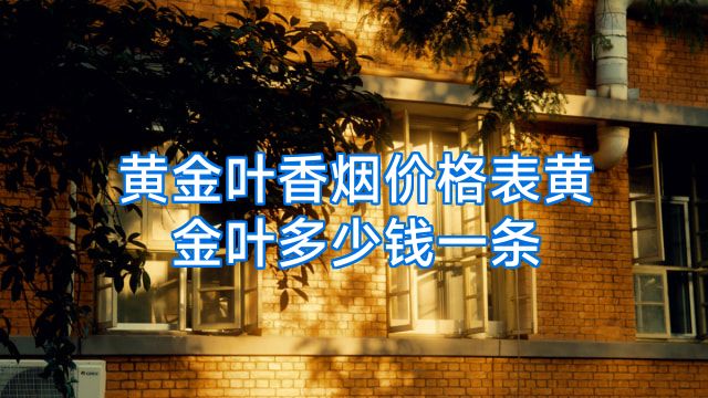 黄金叶香烟价格表黄金叶多少钱一条