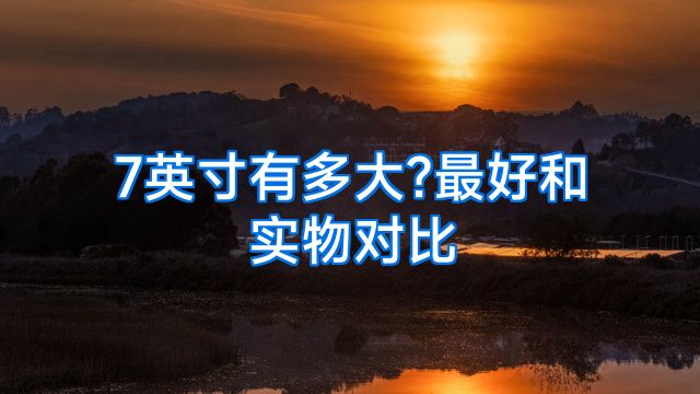 7英寸有多大?最好和实物对比