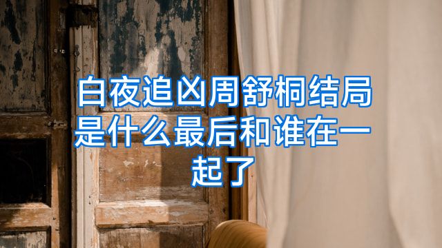白夜追凶周舒桐结局是什么最后和谁在一起了
