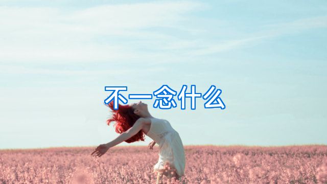 不一念什么