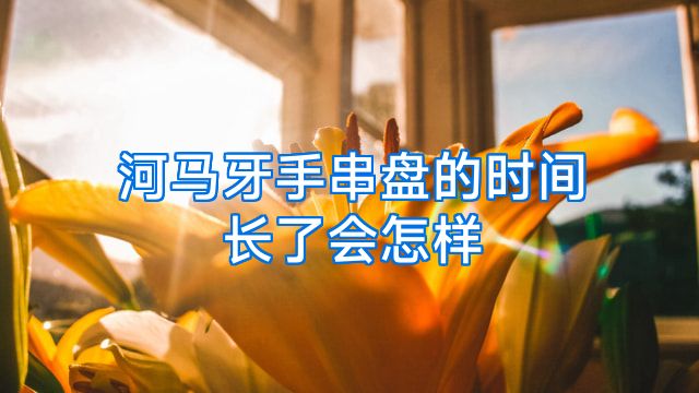 河马牙手串盘的时间长了会怎样