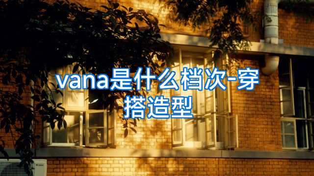 vana是什么档次-穿搭造型