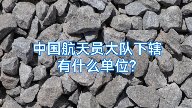 中国航天员大队下辖有什么单位?