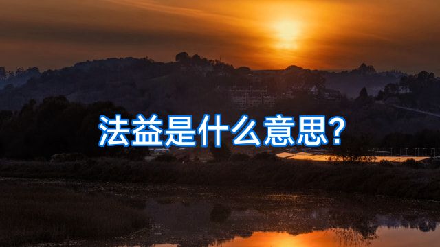 法益是什么意思?