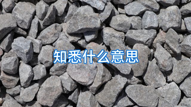 知悉什么意思