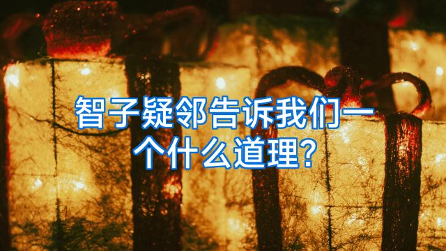 智子疑邻告诉我们一个什么道理?