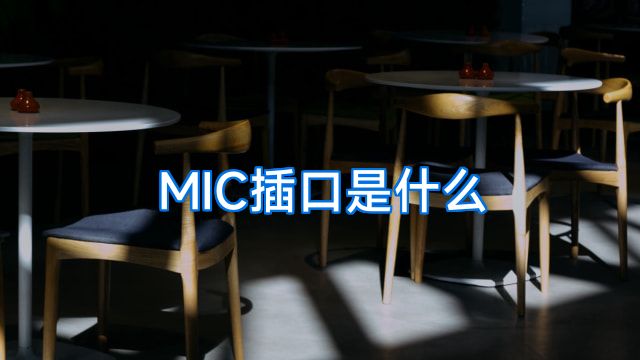 MIC插口是什么