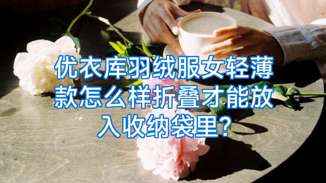 优衣库羽绒服女轻薄款怎么样折叠才能放入收纳袋里?