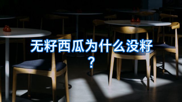 无籽西瓜为什么没籽?