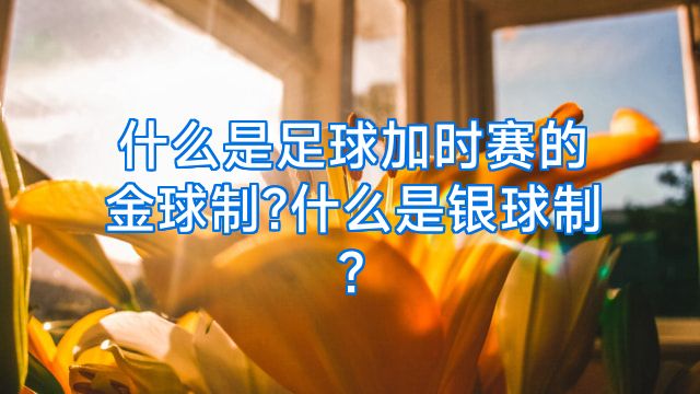 什么是足球加时赛的金球制?什么是银球制?