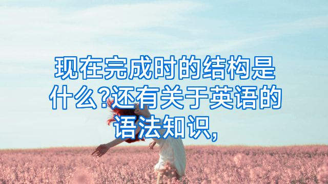 现在完成时的结构是什么?还有关于英语的语法知识,