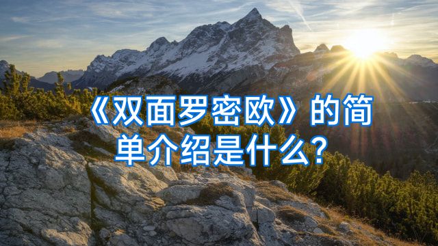 《双面罗密欧》的简单介绍是什么?