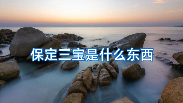 保定三宝是什么东西
