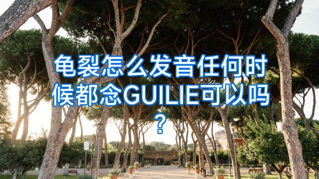 龟裂怎么发音任何时候都念GUILIE可以吗?