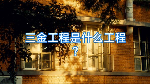 三金工程是什么工程?