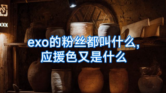 exo的粉丝都叫什么,应援色又是什么