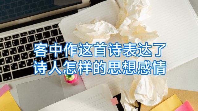 客中作这首诗表达了诗人怎样的思想感情