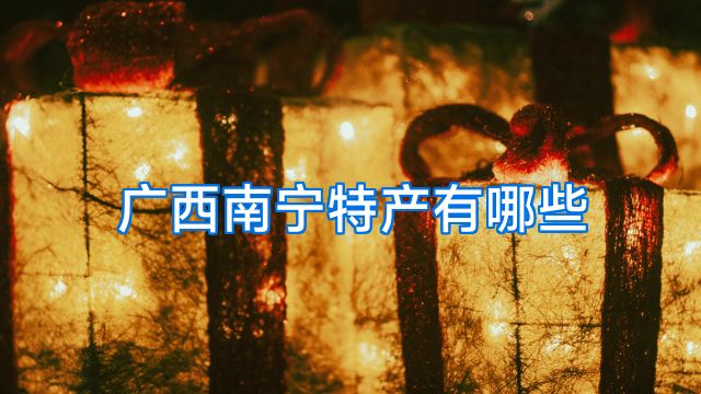 广西南宁特产有哪些