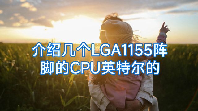 介绍几个LGA1155阵脚的CPU英特尔的