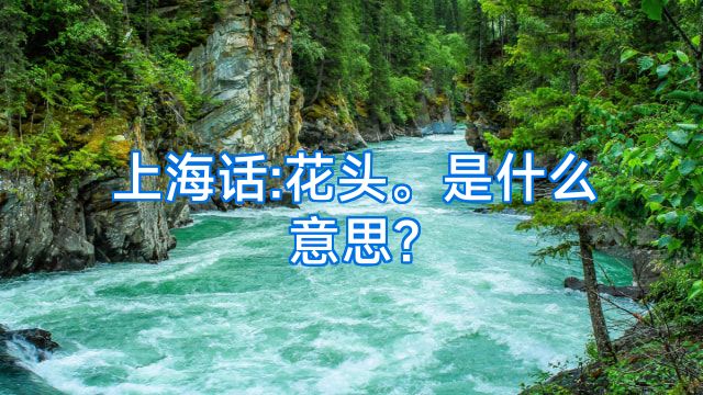 上海话:花头。是什么意思?