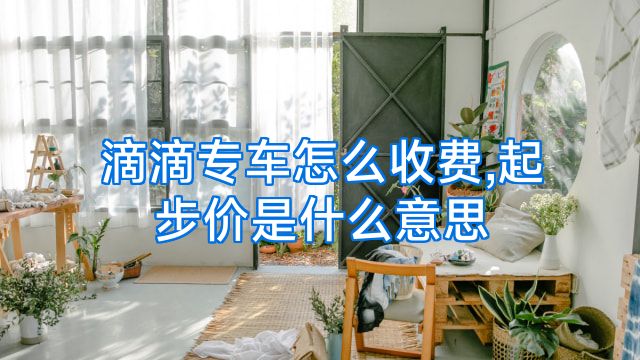 滴滴专车怎么收费,起步价是什么意思