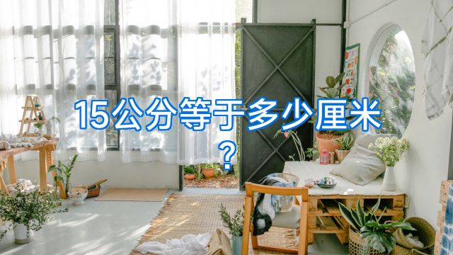15公分等于多少厘米?