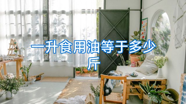 一升食用油等于多少斤
