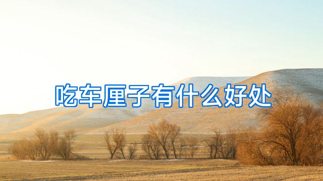 吃车厘子有什么好处