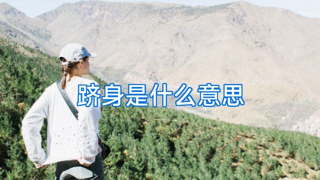跻身是什么意思