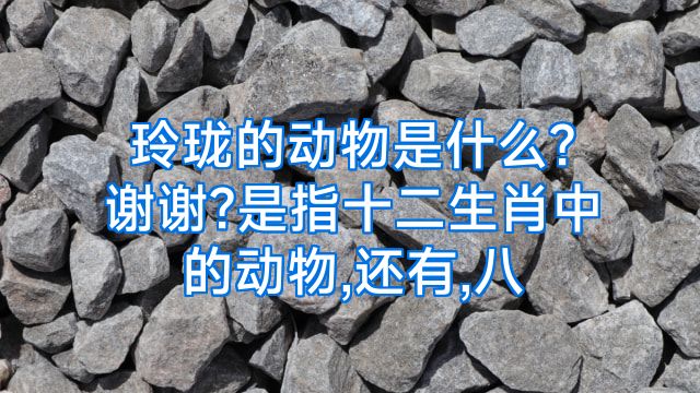 玲珑的动物是什么?谢谢?是指十二生肖中的动物,还有,八