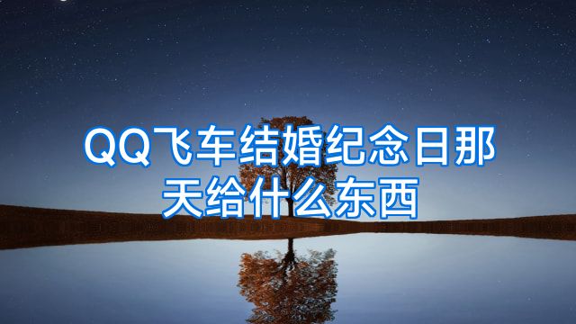 QQ飞车结婚纪念日那天给什么东西