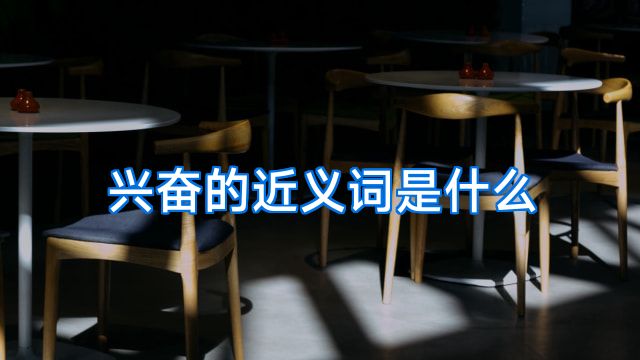 兴奋的近义词是什么