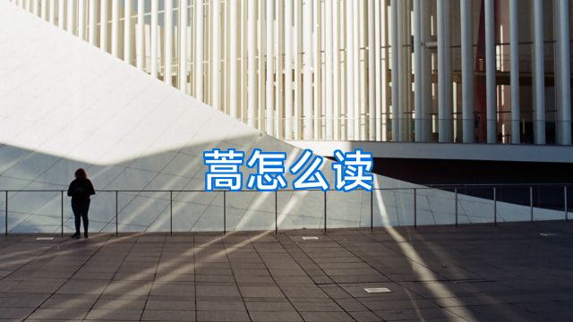 蒿怎么读