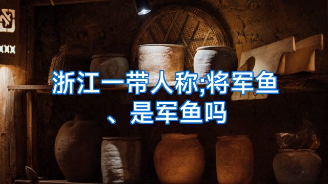 浙江一带人称;将军鱼、是军鱼吗